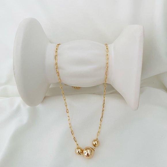 Three Ball Necklace - Picture 6 of 10